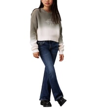 CALVIN KLEIN CK KIDS Blugi evazați pentru fete albastru închis ps - Pantaloni pentru copii - 4