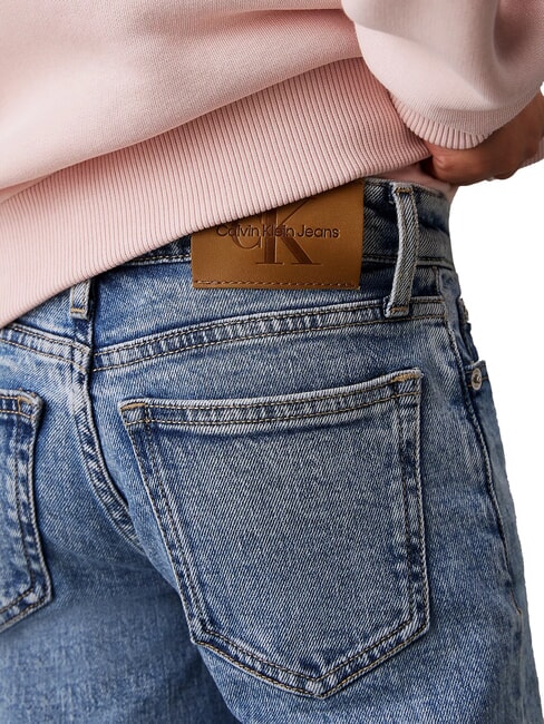 CK KIDS Blugi cu croială largă, relaxați, pentru fete albastru de sare și piper - Pantaloni pentru copii