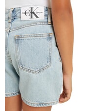 CALVIN KLEIN CK KIDS Pantaloni scurți din blugi pentru fete albastru pudră - Pantaloni pentru copii - 3