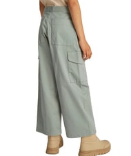 CALVIN KLEIN CK KIDS Pantaloni cargo din bumbac pentru fete verde meteor - Pantaloni pentru copii - 2