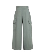 CALVIN KLEIN CK KIDS Pantaloni cargo din bumbac pentru fete verde meteor - Pantaloni pentru copii - 5
