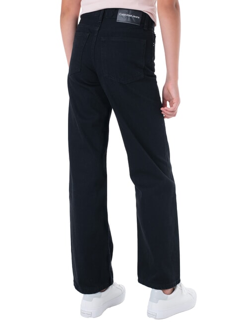 CK KIDS Blugi cu picior larg pentru fete negru curat - Pantaloni pentru copii