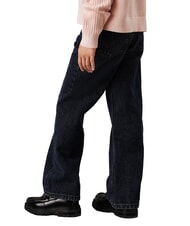 CALVIN KLEIN CK KIDS Blugi de fete cu croială lejeră albastru negru rigid - Pantaloni pentru copii - 2