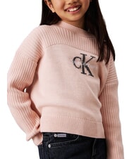 CALVIN KLEIN CK KIDS Blugi de fete cu croială lejeră albastru negru rigid - Pantaloni pentru copii - 3