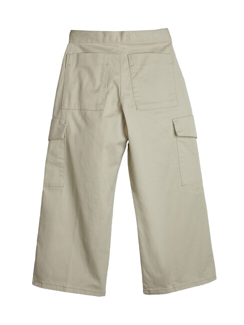 CK KIDS Pantaloni cargo din bumbac pentru fete pelican - Pantaloni pentru copii