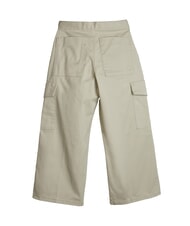 CALVIN KLEIN CK KIDS Pantaloni cargo din bumbac pentru fete pelican - Pantaloni pentru copii - 2