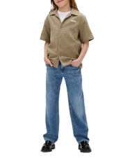 CALVIN KLEIN CK KIDS Blugi cu picior lat pentru copii erou albastru spălat - Pantaloni pentru copii - 3