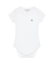 CALVIN KLEIN CK KIDS Set de 2 body-uri pentru bebeluși nisip roz / alb strălucitor - Salopete și ținute pentru bebeluși - 4
