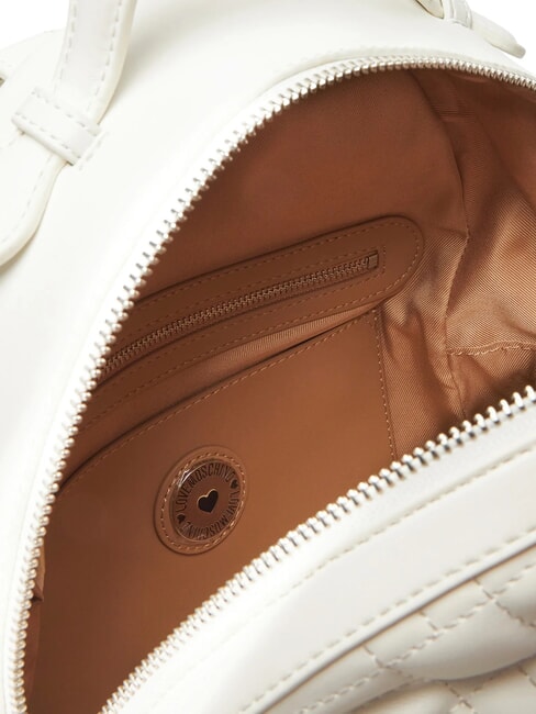 QUILTED Rucsac cu buzunar alb - Genți femei