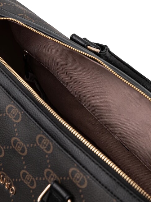 CIRRY Geantă mare de voiaj cu logo și curea de umăr BLACK - Genți de voiaj