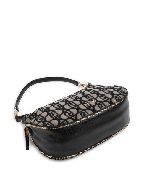 KALISKA Geantă din material jacquard cu funcție dublă tutun - Genți femei