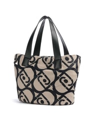 LIUJO VERRY Geantă hobo mare de pluș neutru/negru - Genți femei - 2