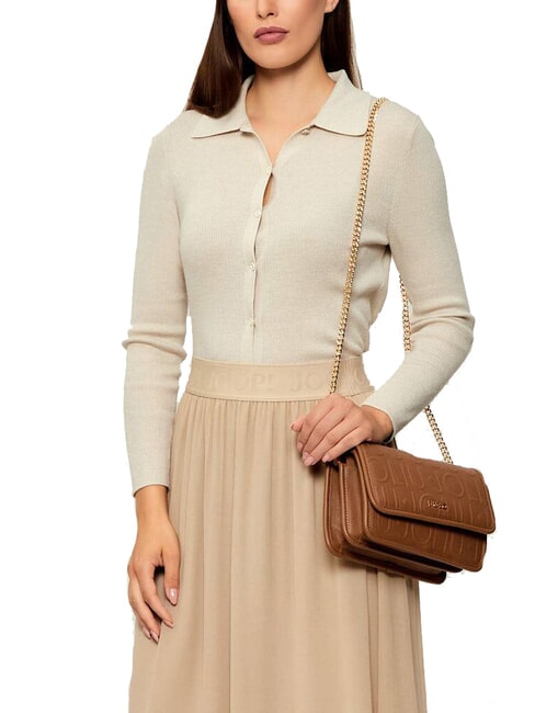 MANHATTAN Geantă convertibilă cu clapă piele de căprioară - Genți femei