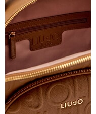 LIUJO MANHATTAN Rucsac mediu cu logo în relief piele de căprioară - Genți femei - 7