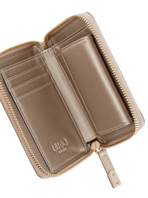 CALIWEN Portofel mediu din saffiano cu fermoar NEUTRU - Portofele femei