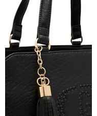 LIUJO SAMIANA Geantă medie cu curea de umăr BLACK - Genți femei - 4