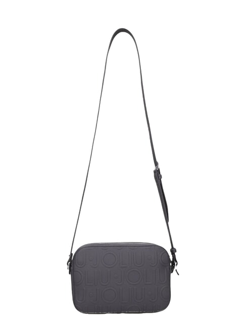 MANHATTAN Geantă medie pentru cameră cu logo în relief antracit met. - Genți femei