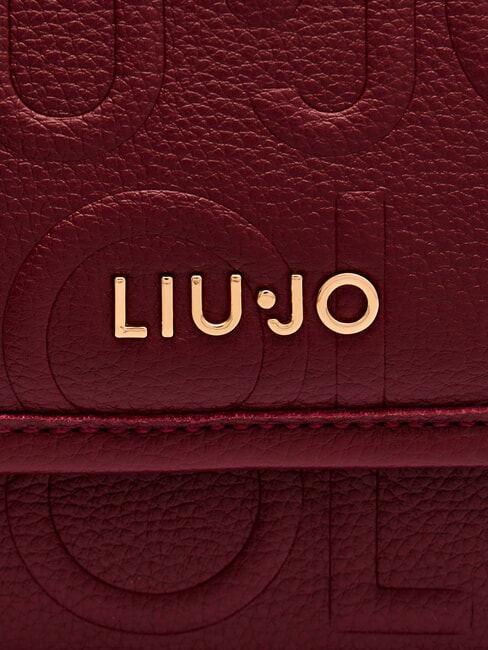 MANHATTAN Geantă convertibilă cu clapă vin roșu - Genți femei