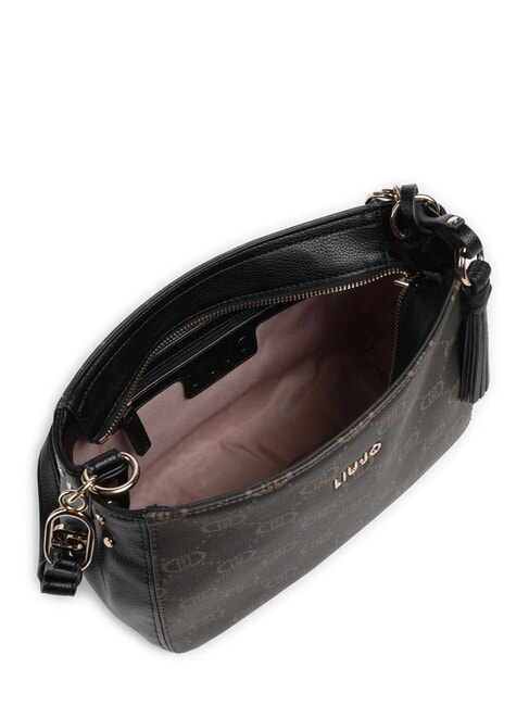 CIRRY Geantă cu funcție dublă și ciucure BLACK - Genți femei