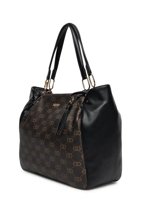 CIRRY Geantă mare cu ciucure BLACK - Genți femei