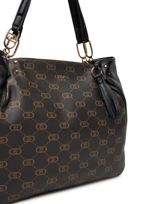 CIRRY Geantă mare cu ciucure BLACK - Genți femei