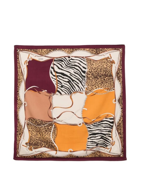 MIX PRINT Eșarfă cu imprimeu integral panglică naturală - Eșarfe