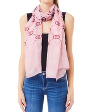 LIUJO LOGO Eșarfă degradată cu logo integral liliac parfumat - Eșarfe - 2