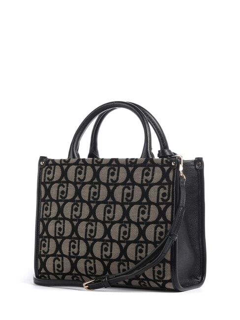 RIDHI Geantă tote din material textil cu curea de umăr BLACK - Genți femei