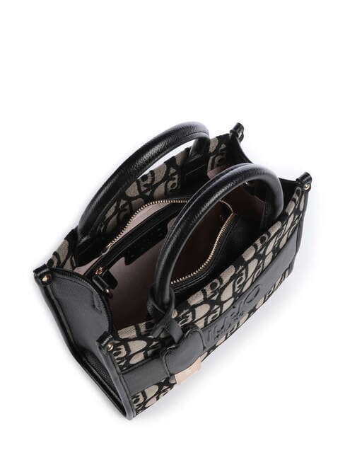 RIDHI Geantă tote din material textil cu curea de umăr BLACK - Genți femei