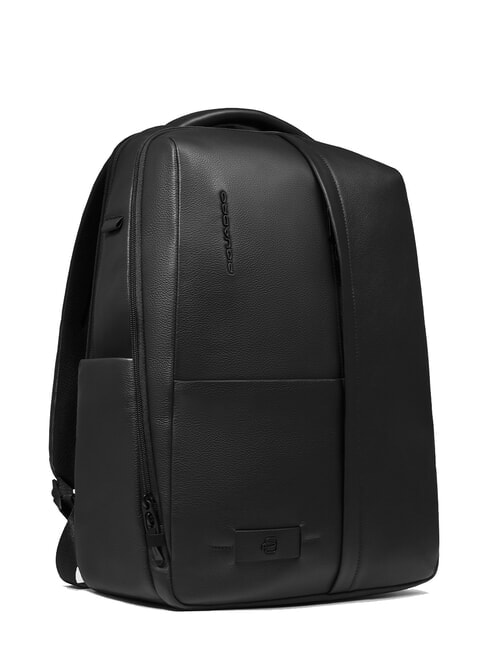 RUSSEL Rucsac din piele pentru laptop de 15,6" negru - Rucsacuri pentru laptop