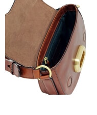 THE BRIDGE ILARIA Geantă de umăr mini din piele BROWN - Genți femei - 3