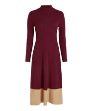 TOMMY HILFIGER TH  Rochie de lână roșu intens - Haine de femeie - 4