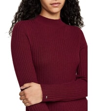 TOMMY HILFIGER TH  Rochie de lână roșu intens - Haine de femeie - 3