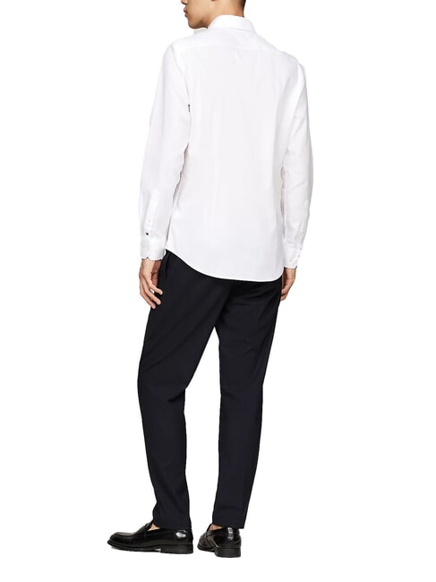 TH  Cămașă cu mânecă lungă din bumbac alb optic - Cămăși pentru bărbați