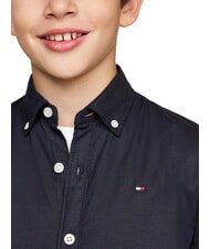 TOMMY HILFIGER TH KIDS Cămașă cu mânecă lungă din bumbac cerul deșertului - cămăși pentru copii - 3