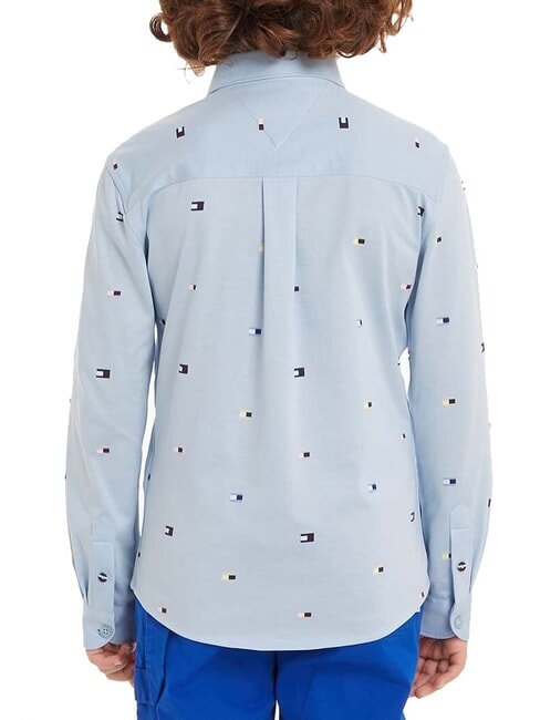 TH KIDS Cămașă cu mânecă lungă din bumbac vas albastru - cămăși pentru copii