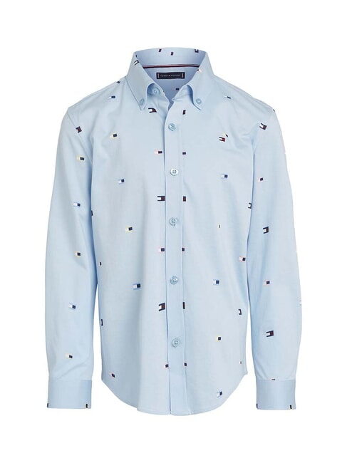 TH KIDS Cămașă cu mânecă lungă din bumbac vas albastru - cămăși pentru copii