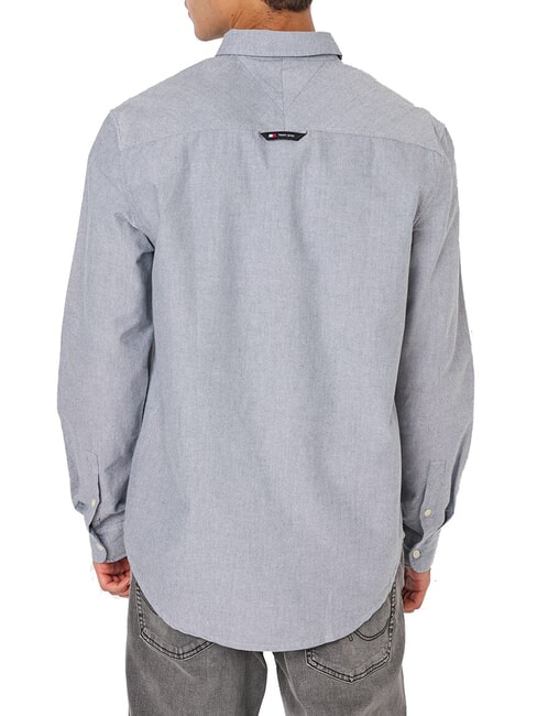 TH JEANS Cămașă de bumbac bleumarin noapte întunecată - Cămăși pentru bărbați