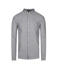 TOMMY HILFIGER TH JEANS Cămașă de bumbac bleumarin noapte întunecată - Cămăși pentru bărbați - 4