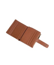 COCCINELLE METALLIC SOFT Mini portofel din piele coniac - Portofele femei - 2