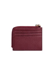 COCCINELLE TASSEL Suport card cu fermoar din piele ciocanita - Portofele femei