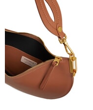 COCCINELLE SUNUP Geantă de umăr medie din piele coniac/negru - Genți femei - 3