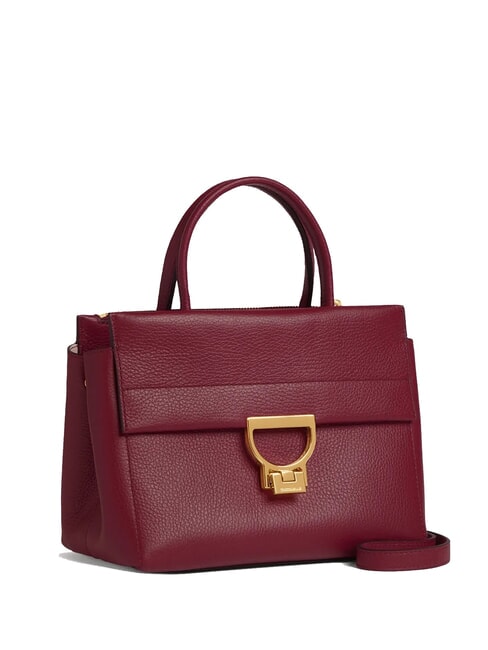 ARLETTIS Geanta de mana din piele ciocanita coacăze - Genți femei