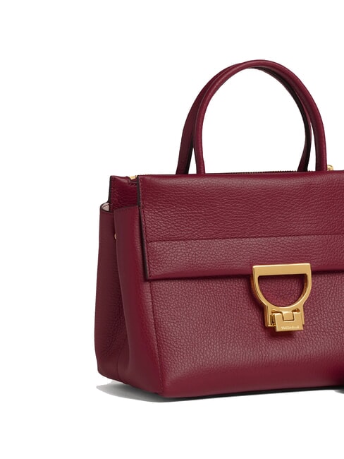 ARLETTIS Geanta de mana din piele ciocanita coacăze - Genți femei