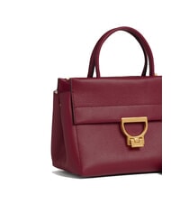 COCCINELLE ARLETTIS Geanta de mana din piele ciocanita coacăze - Genți femei - 3