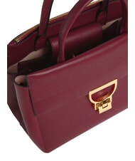 COCCINELLE ARLETTIS Geanta de mana din piele ciocanita coacăze - Genți femei - 4