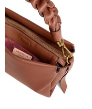 COCCINELLE BOHEME GRANA DOUBLE Geanta de mana, cu bareta de umar, din piele coniac/negru - Genți femei - 4