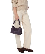 COCCINELLE BOHEME GRANA DOUBLE Geanta de mana, cu bareta de umar, din piele coniac/negru - Genți femei - 5