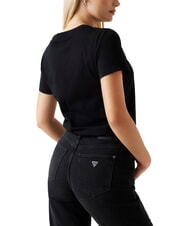 GUESS SS CN KRYSTAL TRIANGLE Tricou cu mânecă scurtă, cu ținte și strasuri jetbla - tricou - 2