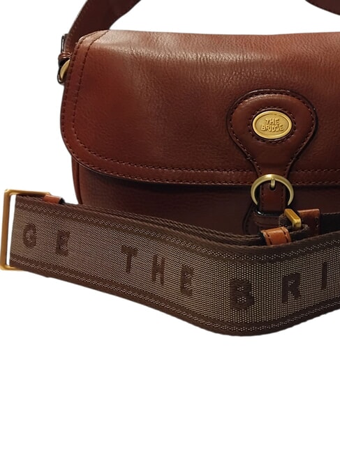 ISADORA Geantă de umăr din piele BROWN - Genți femei